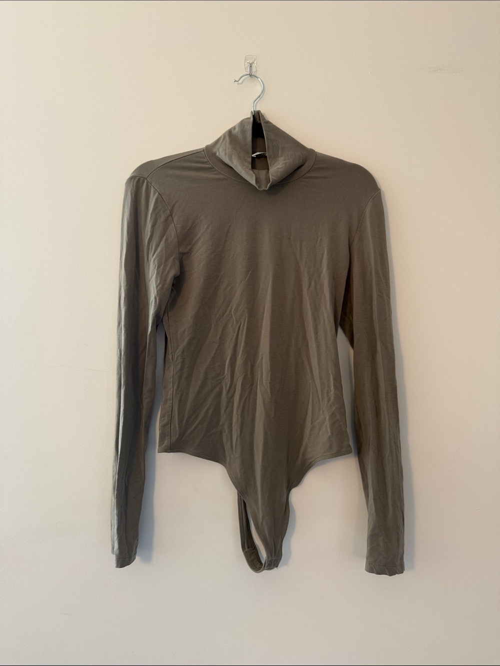 Wilfred Olive Turtleneck Long-Sleeve Bodysuit